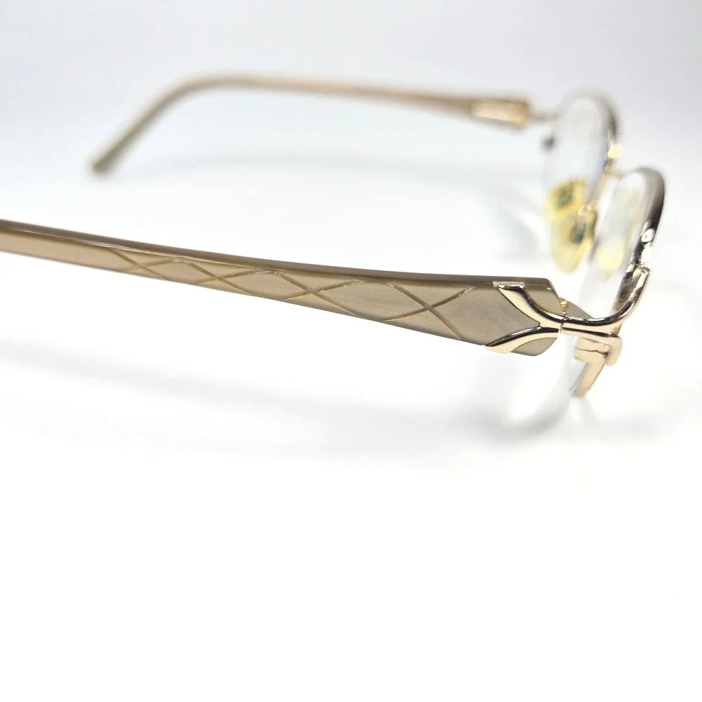 Zyloware Sophia Loren Eyeglasses‎ M169 Gold Tan Oval Metal Frames 50-17-140